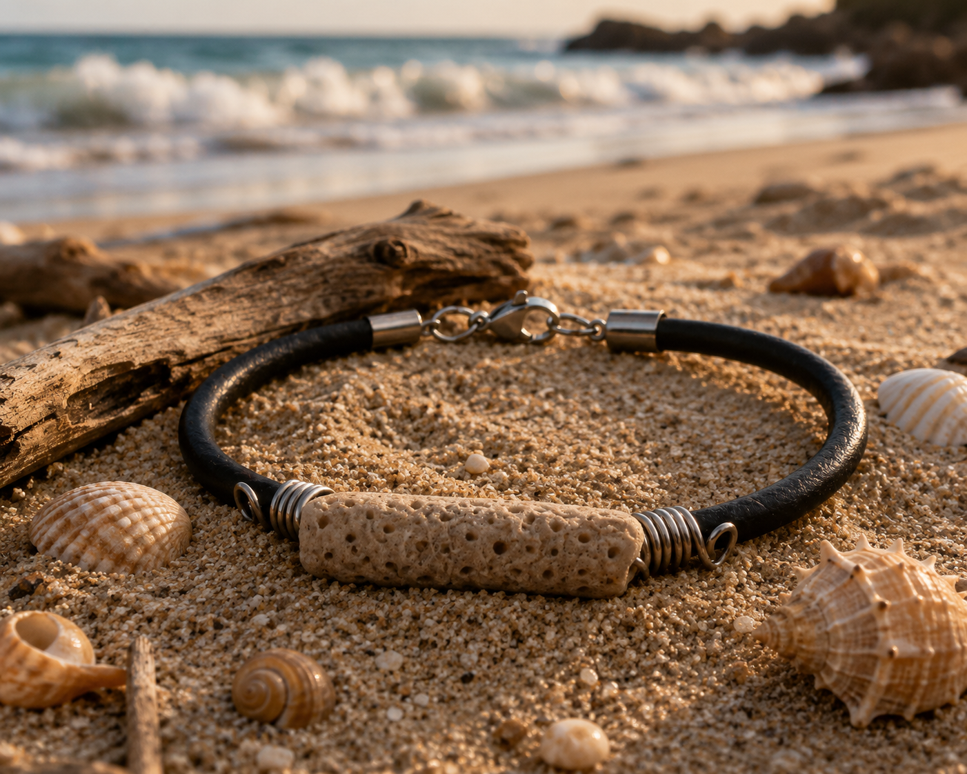 Brazalete Hombre en Coral
