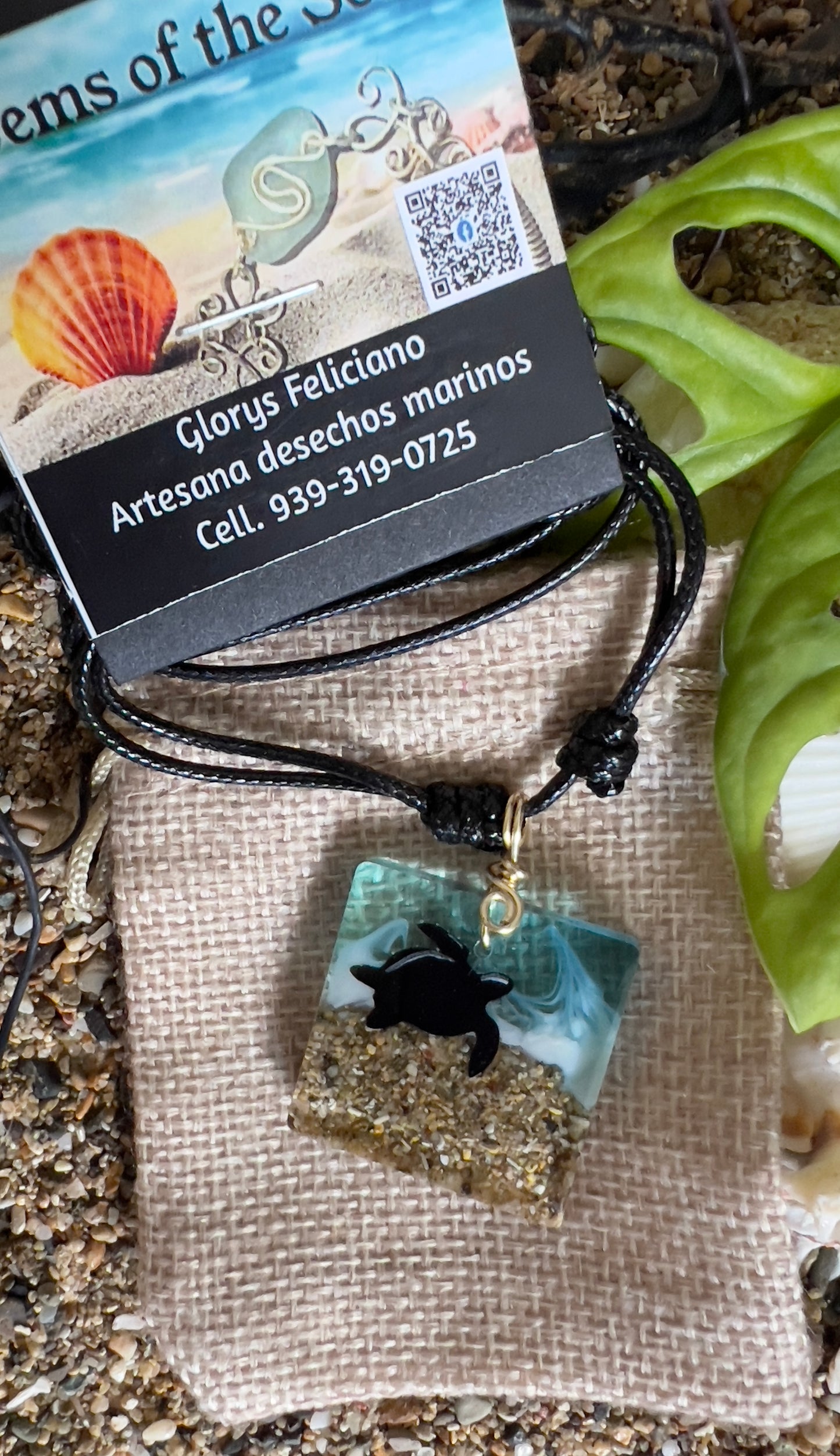 Collar Dije Efecto Mar